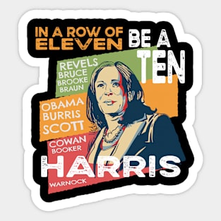 Kamala Harris Afro African American Senators Political VP Vice President Sticker